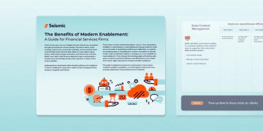 The Benefits of Modern Enablement for Financial Services Firms