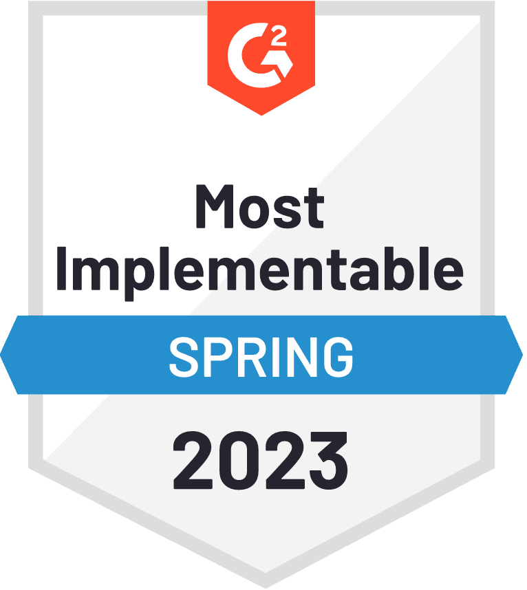 G2 Most Implementable Spring 2023