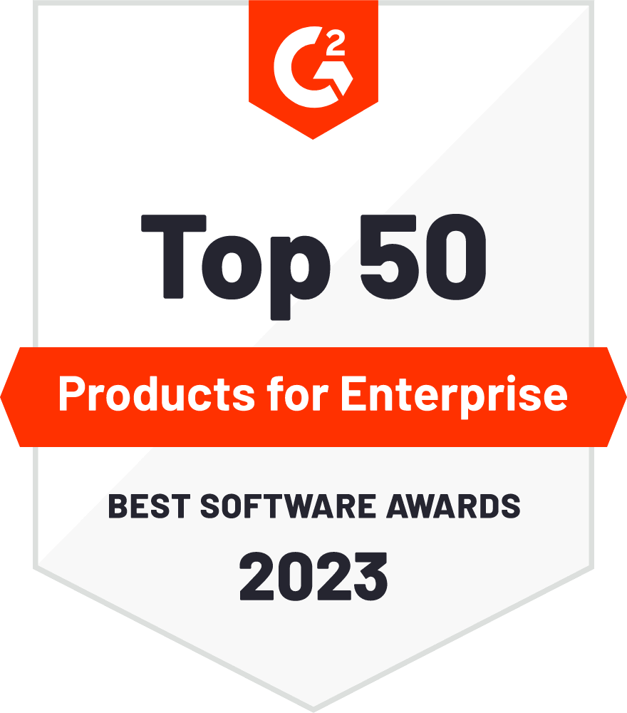 top 50 Products for Enterprise Best Software Awards 2023