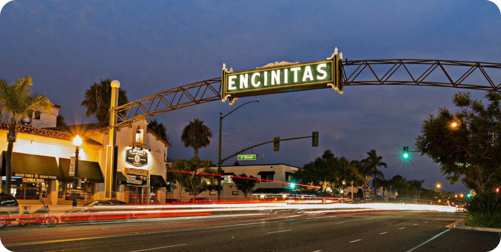 City of Encinitas sign.